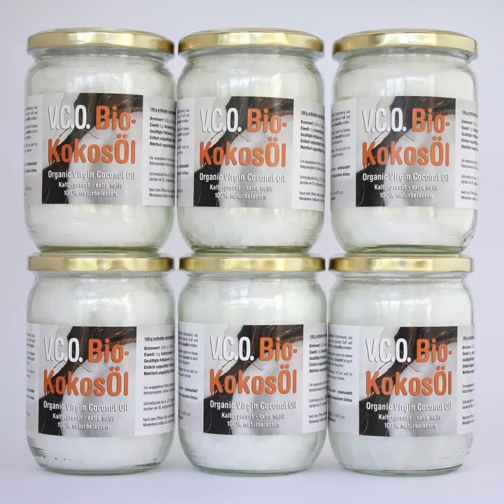 Bio V.C.O.-KokosÖl, 6 x 500 ml